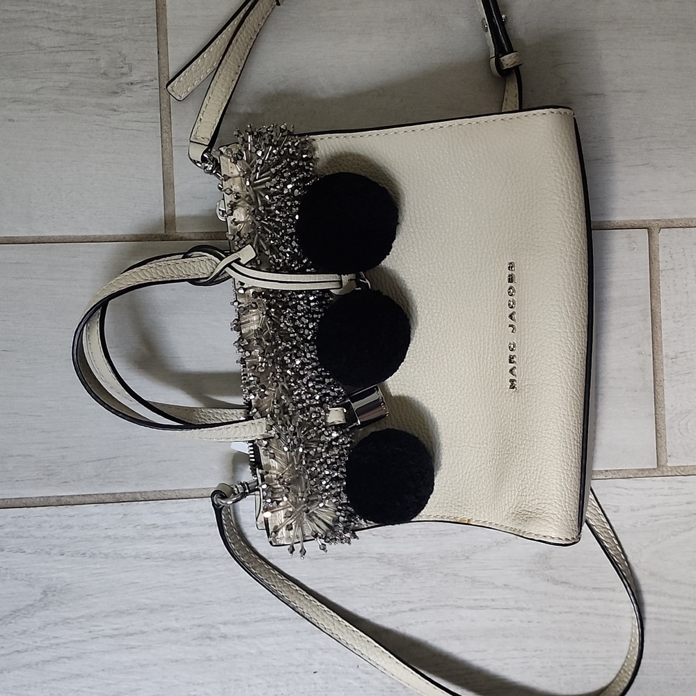 Marc Jacobs Mini Grind Pom-Pom Satchel - Picture 3 of 12